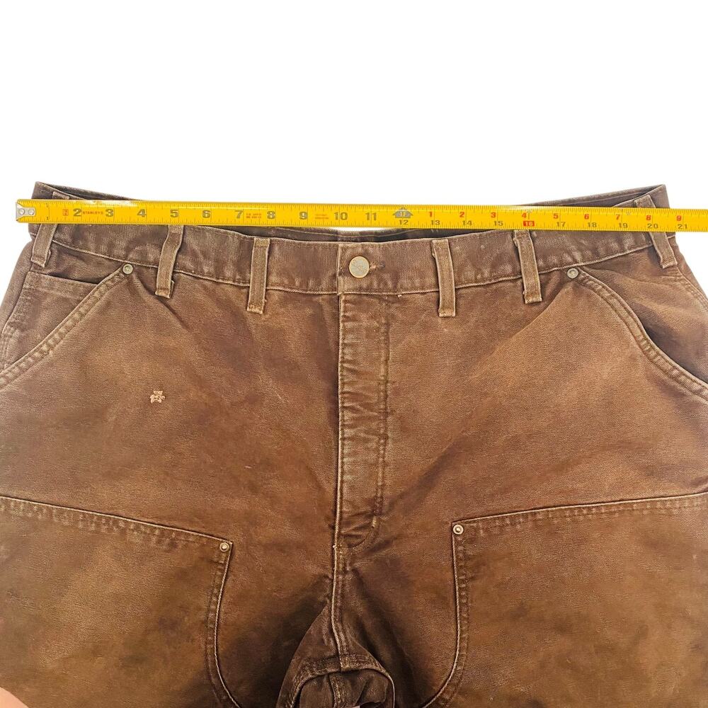 VTG Carhartt Double Knee Carpenter Pants Quilted 44x30 Workwear Grunge Thrashed - Picture 16 of 16